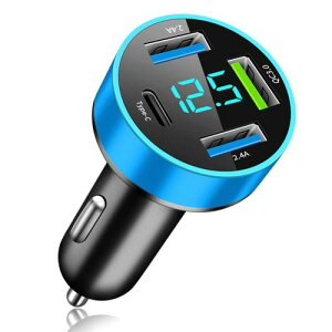 Type-C/QC3.0YUGYUG VK[\Pbg usb VK[\Pbgdv LEDfW^fBXv[  usb ԍڏ[d VK[\Pbg 4A QC3.0+USB-C|[g y 12`24VԑΉ VK[ usb(u[)