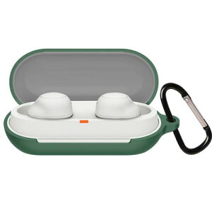 BUITFOU For Sony WF-C500 �P�[�X �\�j�[ WF-C500 �ی�J�o�[ �_�炩�� �V���R���� �����h�~ �L�Y�h�~ �ϏՌ� �h�o �y�� �����[�d�\ �J���r�i�t�� �����h�~(�O���[��)