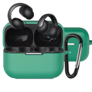 BUITFOU For Anker Soundcore AeroClip �P�[�X AeroClip �ی�J�o�[ AeroClip �P�[�X �_�炩�� �V���R���� �����h�~ �L�Y�h�~ �ϏՌ� �h�o �y�� �����[�d�\ �J���r�i�t�� �����h�~(�O���[��)