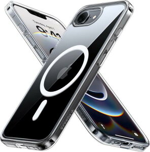 TORRAS iPhone 16e 用 ケース透明度爆上がり・高?力マグネットMagsafe対応 2025 透明 耐衝撃 指紋防止 黄ばみなし 米軍MIL規格認証 マグセーフ対応 指紋防止 滑り止め ワイヤレス充電 レンズ保護 スト