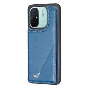 Anrek�V�^ XIAOMI Redmi 12C mineo �p �w�� �J�[�h�P�[�X �蒠�^ �������[�h�t �w�ʃJ�o�[ (�l�C�r�[�u���[) �V���I�~ �~�[12c mi12c �X�}�z�P�[�X �T�C�h�}�O�l�b�g �J�[�h���[ ���u���@�\ PU���U�[ ��