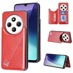 Anrek�V�^ XIAOMI Redmi 14C �p �J�[�h�P�[�X �蒠�^ �w�ʃJ�o�[ (���b�h) �V���I�~ ���b�h�~�[14c �X�}�z�P�[�X �J�[�h���[ ���u���@�\ �g�уJ�o�[ �V���I�~redmi14c RED