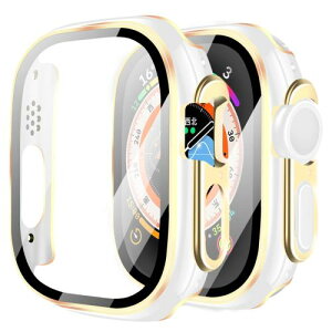 YUGYUG �Ή� �A�b�v���E�H�b�` �J�o�[ Ultra 3/2/1 Apple Watch �P�[�X PC�f�� ���� �A�b�v���E�H�b�` �P�[�X �K���X�t�B���� ��̌^ ���{���Ɏq�� ��d�\�� Apple Watch �J�o�[ �S�ʕی� �����K���X �L