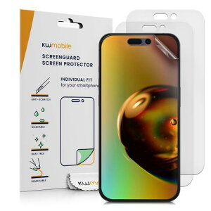 kwmobile 3x fBXvCیtB Apple iPhone 15Ή - }bg ˖h~ wՂȂ - Ή