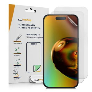 kwmobile 3x fBXvCیtB Apple iPhone 15 ProΉ - }bg ˖h~ wՂȂ - Ή