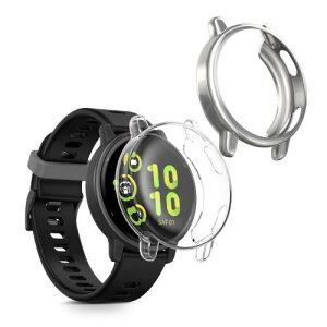 kwmobile 2x �P�[�X Garmin vivoactive 5 / active 5�Ή� �J�o�[ - �t���J�o�[ �V���R�� �ϏՌ� �S�̕ی� ����/�V���o�[