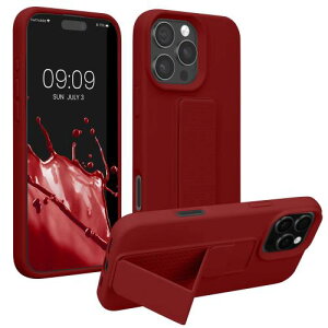kwmobile Apple iPhone 16 Pro�Ή� �P�[�X - �X�}�z �X�^���h �ی�P�[�X �X�}�z�J�o�[ TPU�P�[�X - ���o�[�u���b�h
