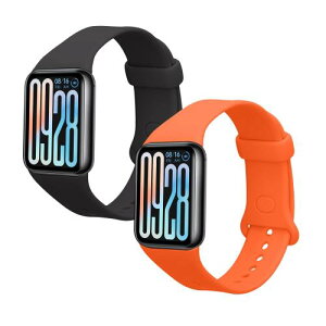 kwmobile 2x �����o���h Xiaomi Smart Band 8 Pro/Smart Band 9 Pro�Ή� �x���g - �V���R���o���h �\�t�g TPU �ϋv�� ���F/�I�����W