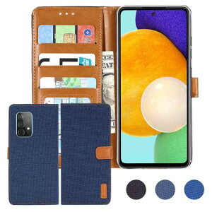 Anrek Galaxy A53 5G / docomo SC-53C / au SCG15 �Ή� Samsung �f�j���ޗ� �蒠�P�[�X (�_�[�N�u���[) �T���X�� �M�����N�V�[a53 5g �h�R��sc53c au scg15 �P�[�X �J�o�[ �蒠�^ �J�[�h���[ �T�C�h�}�O�l�b�g �X�^