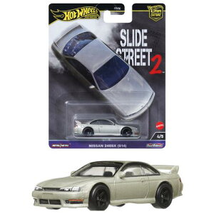 �z�b�g�E�B�[��(Hot Wheels) �J�[�J���`���[ �X���C�h �X�g���[�g ���Y 240SX (S14) ��蕨�������� �~�j�J�[ 3�΂��� �V���o�[ HKC83