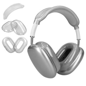 kwmobile Apple AirPods Max�Ή� �P�[�X�J�o�[ - 3in1�P�[�X �Z�b�g ���h�~ �w�b�h�z�� �ی�A�N�Z�T���[ �ϏՌ� ����/���F