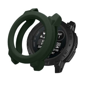 kwmobile Garmin Instinct 3 45mm�Ή� �ی�J�o�[ - ���� �G�b�W�ی� �X�}�[�g�E�H�b�` �t������Ȃ��P�[�X �[�ΐF