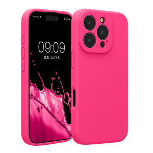 kwmobile �X�}�z�P�[�X Apple iPhone 16 Pro�Ή� �P�[�X - TPU �V���R�� �J�o�[ �ϏՌ� ���h�~ - �l�I���s���N