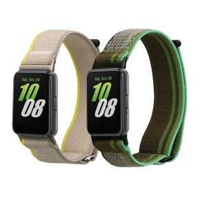 kwmobile 2x �����x���g Samsung Galaxy Fit 3�Ή� �o���h - �i�C���� �t�B�b�g�l�X�g���b�J�[ �[�ΐF/���C�g�O���[/�ΐF