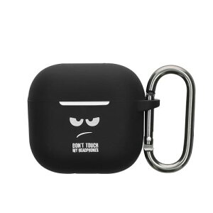 kwmobile یP[X Apple Airpods 4Ή P[X - ϏՌ VR P[XJo[ Don't touch my headphonesfUC