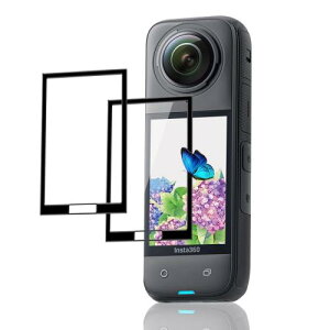 2枚セット 対応 Insta360 X5 / X4 ガラスフィルム 日本旭硝子 硬度9H インスタ360 X5 / X4 用 フィルム スクリーンプロテクター 強化ガラス 液晶 保護フィルム Touch対応 、高透過率 、気泡ゼロ 、超薄