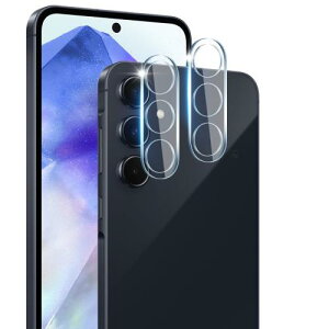 2枚セット 対応 Galaxy A55 SC-53E SCG27 カメラフィルム 2枚 GalaxyA55 5G レンズ保護カバー 黒縁取り 露出オーバー防止 日本硝子素材 9H強度 対応 ギャラクシーA55 5G レンズフィルム レンズ保護 耐衝撃