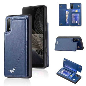 Anrek�V�^ SONY Xperia Ace III/SO-53C/SOG08/A203SO �p �w�� �J�[�h�P�[�X �蒠�^ (�l�C�r�[�u���[) �G�N�X�y���A �G�[�Xiii �X�}�z�P�[�X �J�[�h���[ ���u���@�\ PU���U�[ ���z�^ �g�уJ�o�[ aceiii BLUE