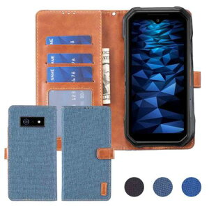 AnrekDuraForce EX KY-51D/KC-S603/KC-S703/A301KC �Ή� KYOCERA �f�j���ޗ� �蒠�P�[�X (�_�[�N�u���[) ���Z��ex �P�[�X �J�o�[ �蒠�^ �J�[�h���[ �T�C�h�}�O�l�b�g �X�^���h�@�\�t�� �X�}�z�P�[�X ���z�^ ��