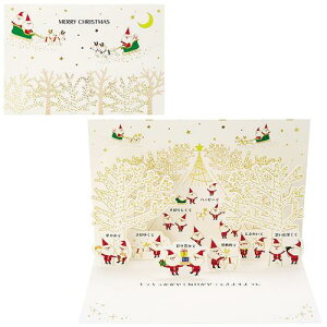 サンリオ クリスマスカード メッセージカード サンタとイルミネーション グリーティングカード 海外輸送可 JX 25-3 SANRIO 523313