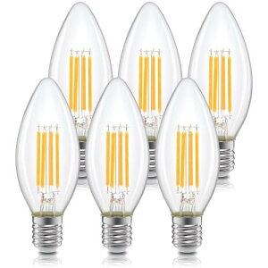 Tengyuan LEDd VfAd E17 60W` 6W C35 dF2700K tBg GW\d 600lm Lz360°S NA Lhd6XC^ ^ F ȃGl g