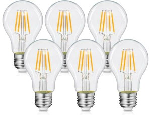 Tengyuan LED電球 エジソン電球 E26口金 フィラメント電球 40W形相当 電球色 4W 510lm 省エネ レトロ クリアタイプ 非調光 A60 ペンダント スタンド シャンデリア ブラケットなど適用 360度発光 全方向