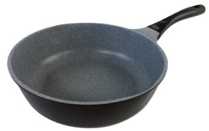 和平フレイズ ガス火 深型フライパン ブラック 24cm フッ素樹脂加工 くっつきにくい マルチに使える お手入れしやすい 軽い ツルフッカ SRB-2788