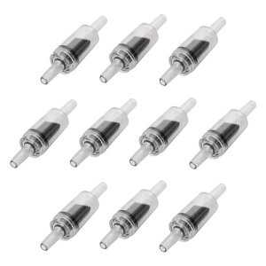 逆流防止バルブ 10個セット チェックバブル 逆流防止弁 水槽 アクアリウム 空気ポンプ エアチューブ 逆流防止 アクセサリー エアポンプチューブ用 (ブラック)