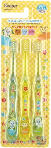 スケーター (skater) 歯ブラシ 乳児用 0-3才 やわらかめ 3本入 歯ブラシ いないいないばあっ! 15cm TB4SCT-A
