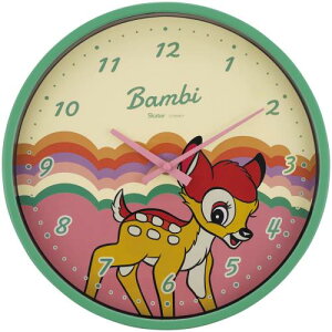 スケーター (skater) 壁掛け時計 ディズニー レトロ バンビ ZHW1-A