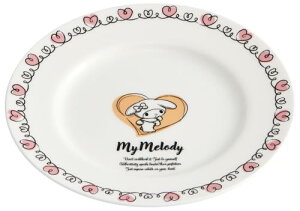 スケーター(Skater) プレート 19cm 食洗機対応 NARUMI ボーンチャイナ 鳴海製陶 日本製 サンリオ マイメロディ ドローイング CBPL19-A