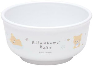 スケーター(Skater) ベビー食器 茶碗 子供用 5ヵ月頃~ 抗菌 プラスチック製 230ml リラックマ ベビー XP23AG-A