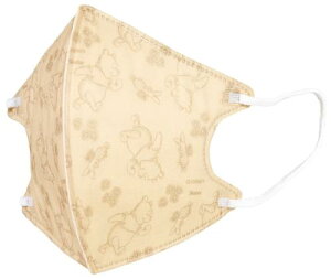 スケーター(Skater) 不織布 立体 マスク 普通サイズ 三層構造 ディズニー くまのプーさん 10枚入 MSKS4-A