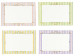ナカバヤシ アルバム テンプレート フォトフレームカード 4枚組 ボーダー PFC-302-3
