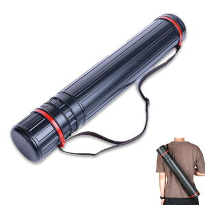 YFFSFDC ポスターケース 図面ケース アジャスターケース 製図 筒 防水 防塵 ポスター 製図 図面 プレイマット 作品収納 持ち運び 手提げ 伸縮可能 (円筒 45〜70cm)