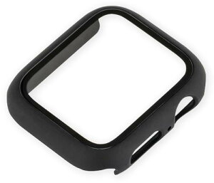 Apple Watch SE2 / SE/Series 6 / 5 / 4 �p �P�[�X 44mm ���d�x 9H �K���X �u���b�N