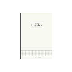 ナカバヤシ ロジカルエアーノート A4/方眼5mm/80枚 アイボリー ノ-A405S-IV