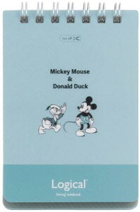 ナカバヤシ ディズニー スイングロジカルWリングノート A7/5mm方眼罫/50枚 ミッキーマウスドナルドダック NW-A711B