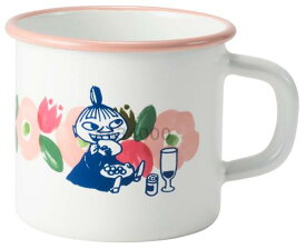 富士ホーロー ムーミン フラワーガーデン マグ 7cm ピンク MTH-7MG.1