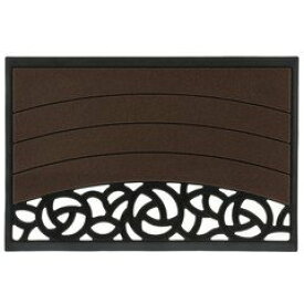 リッチェル 玄関スクエアマット M ローズ柄 BR