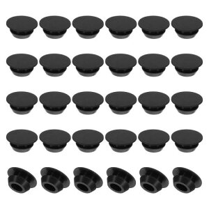 PATIKIL 9mm���a �V���R�������E���h�X�i�b�v 30�Z�b�g �^�C�v���b�N�Ƌ�p�z�[���v���O�{�^�� �L���G�b�W�ی�J�o�[ 9mm�z�[���ɓK�� ��