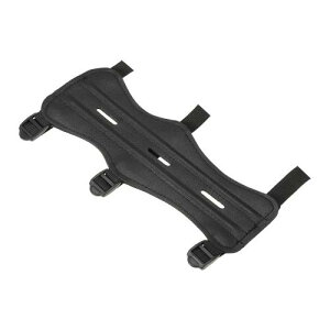 PATIKIL アーチェリーアームガード 射撃練習用 調整可能な前腕保護具 ブ ラック