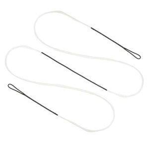 PATIKIL リカーブボウストリング アーチェリーボウストリング交換用 14 ストランド ロングボウストリング ユニバーサルアーチェリー機器用 ホワイト AMO 70 (実際は 66 )