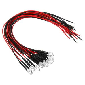 PATIKIL 3V - 6V 5mm LED_CI[h 12 zς ~jLEDCg d v RC DIY CWP[^[Ɩp IW