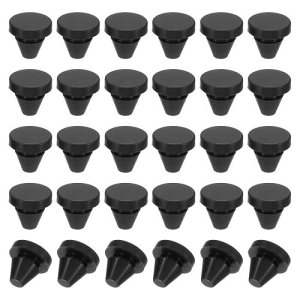 PATIKIL 6mm���a �V���R�������E���h�X�i�b�v 30�Z�b�g �^�C�v���b�N�Ƌ�p�z�[���v���O�{�^���ی�J�o�[�L���b�v�w�b�h 2.5-6mm�z�[���ɓK�� ��