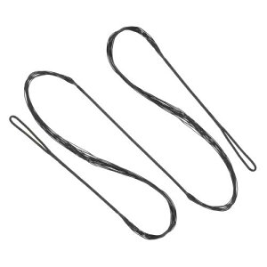 PATIKIL リカーブボウストリング アーチェリーボウストリング交換用 14 ストランド ロングボウストリング ユニバーサルアーチェリー用具用 黒 AMO 54 (実際は 50 )