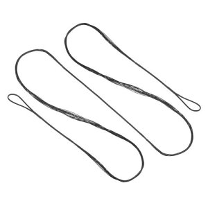 PATIKIL リカーブボウストリング アーチェリーボウストリング交換用 14 ストランド ロングボウストリング ユニバーサルアーチェリー機器用 黒 AMO 68 (実際は 64 )