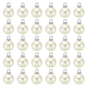 [PATIKIL] 8 mm �p�[������ 100�� �p�[���r�[�Y �t�F�C�N�p�[�� �y���_���g���� ������ DIY ��ΐ��� �u���X���b�g �C�������O �l�b�N���X �E�F�f�B���O �N���t�g�p �V���o�[ �x�[�W��