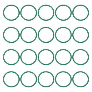 PATIKIL oリング ゴムパッキン オーリング 20mm外径 17mm内径 1.5mm幅 20個 耐熱 耐油 防水 FKMシーリング エアコン交換 汎用 水道 配管 蛇口 自動車 圧縮機バルブ修理 緑