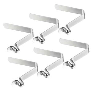 PATIKIL �J���b�N�p�h���X�i�b�v 6�Z�b�g �e���g�|�[���N���b�v �X�`�[����V���^�V���O���s���v�b�V���{�^���X�v�����O�N���b�v �L�����v�p�I�[�j���O�ɓK�p